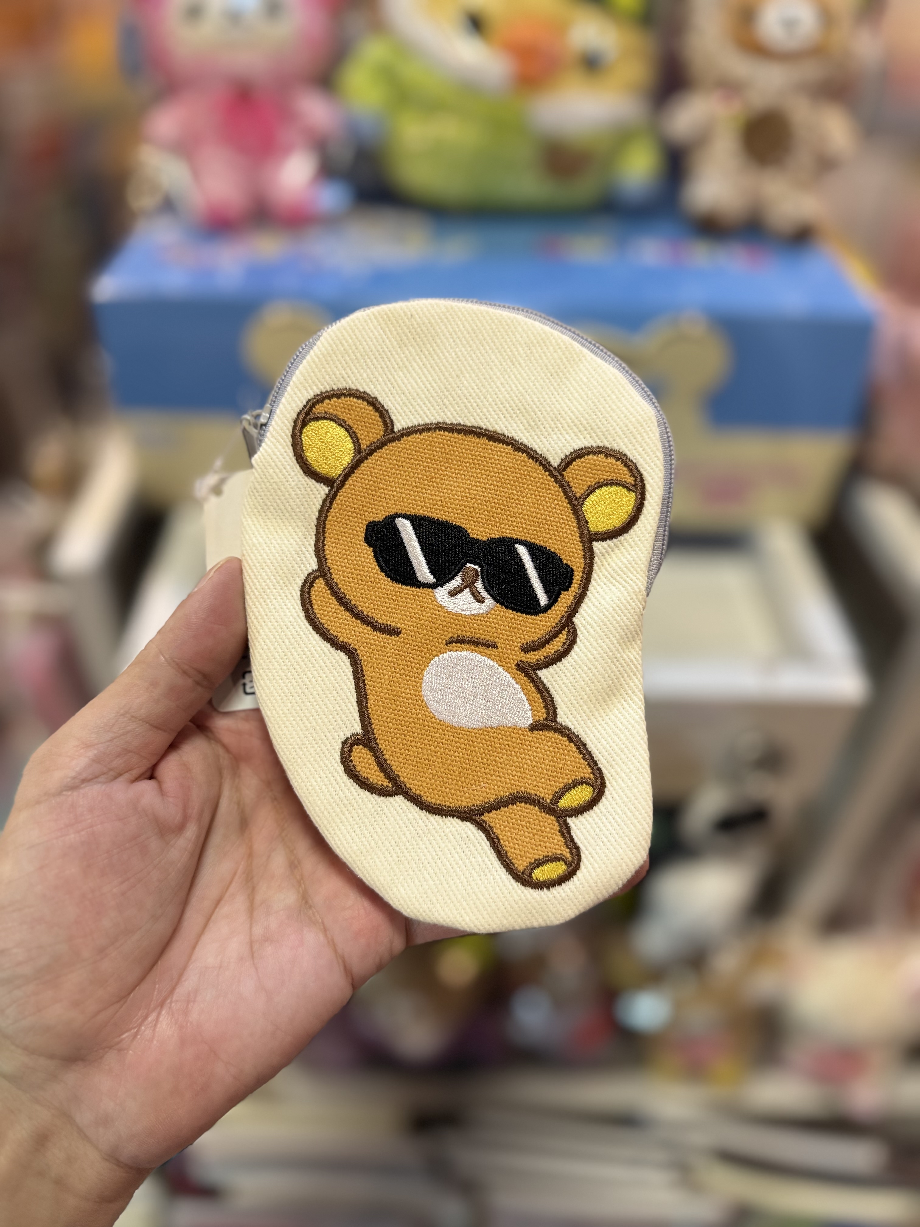 《現貨》全新Rilakkuma黑超造型小物袋