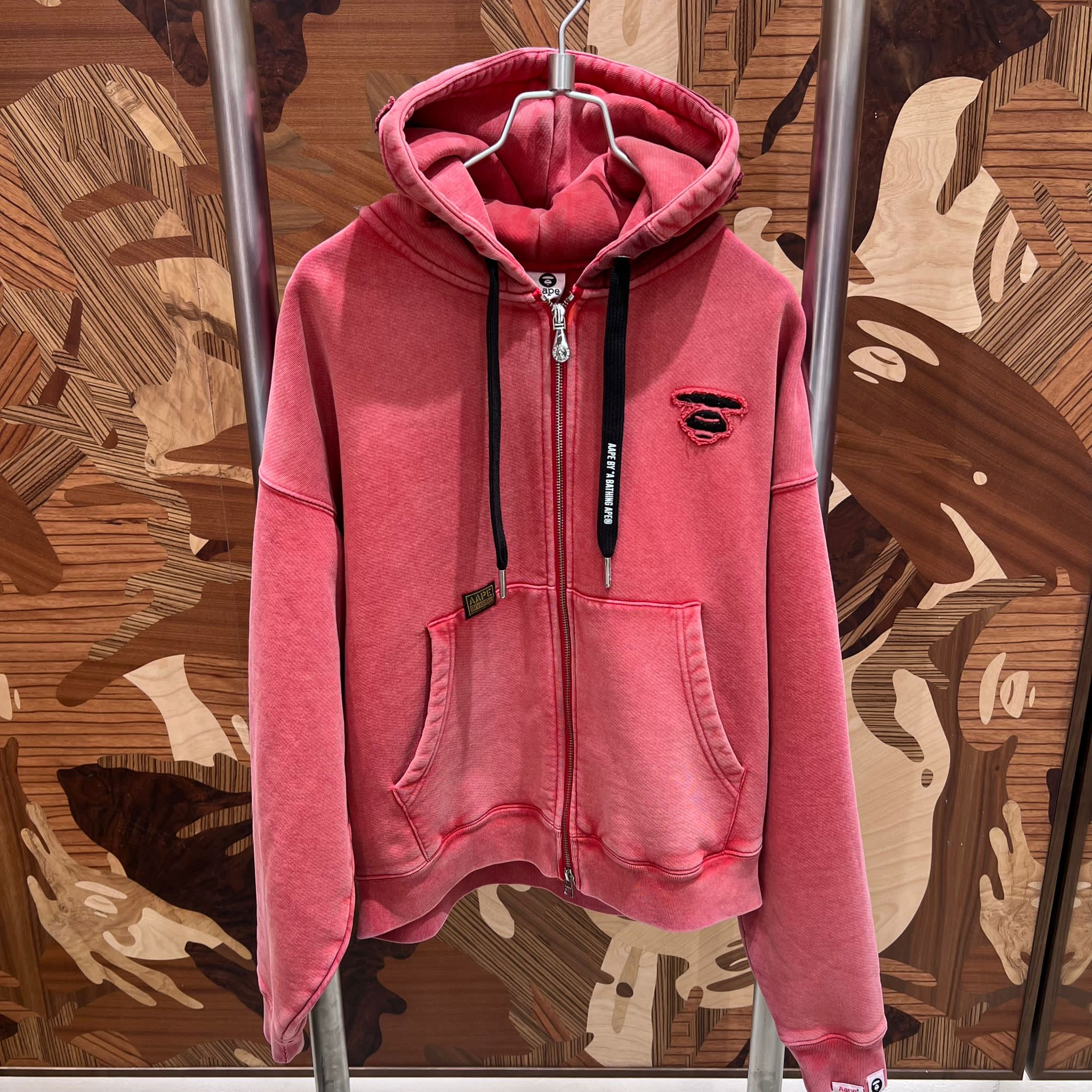 AAPE Moonface zip-up hoodie (D359)