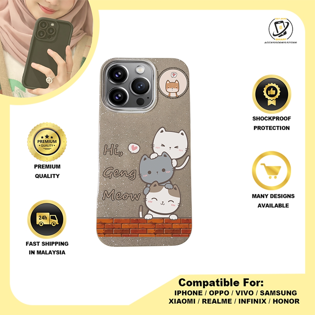 BLING CASE PHONE FOR IPHONE - DESIGN CAT D