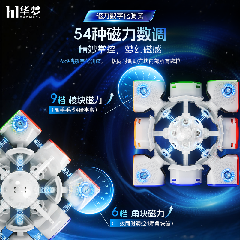 魔域 華夢TG V2 3x3磁力扭計骰