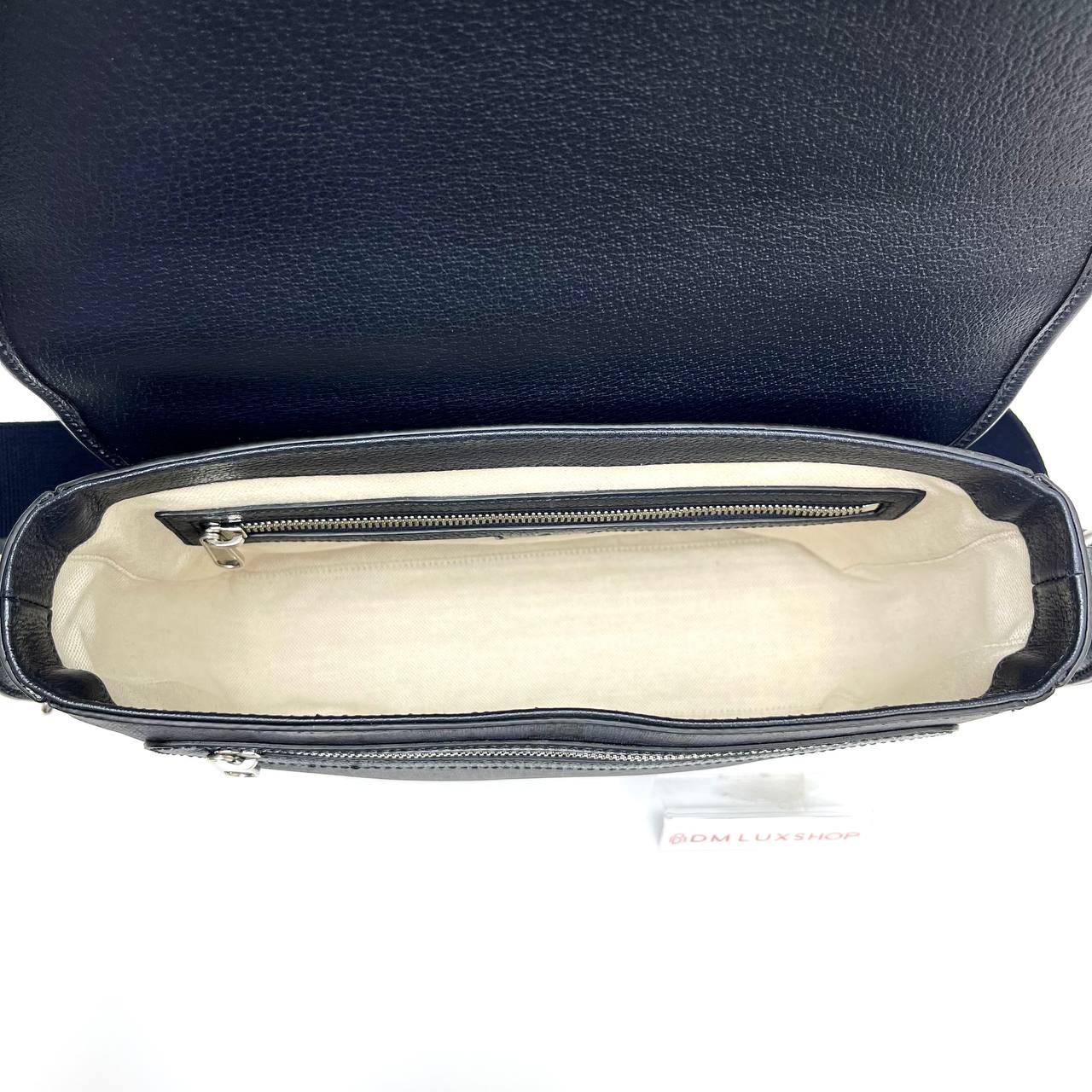Gucci GG Supreme Navy Blue Messenger Bag