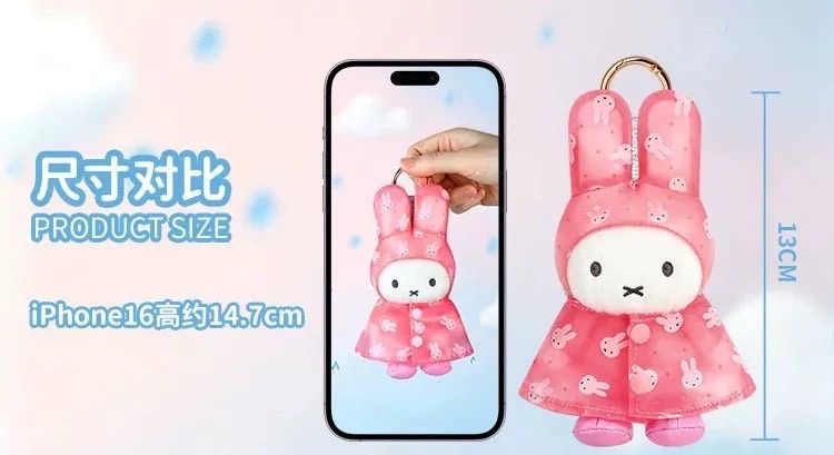 新登場 Miffy  雨衣掛件公仔盲盒 指定款式 (需拆盒拆袋確定)