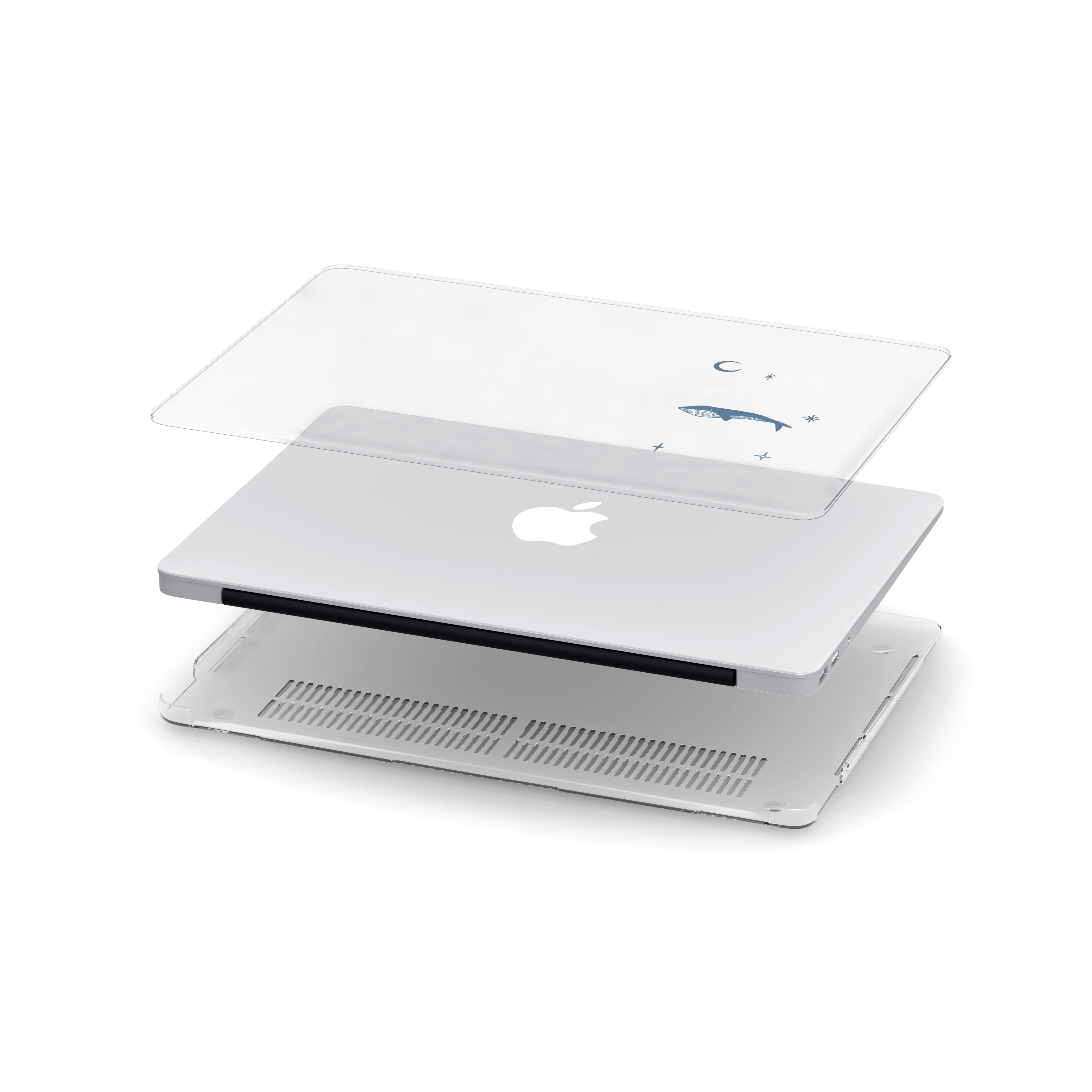 【The Whale Twins】Transparent MacBook Protective Case