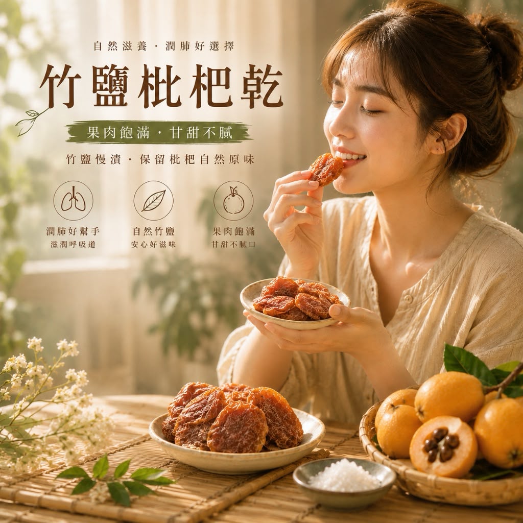 【預訂】台灣竹鹽枇杷乾 150g