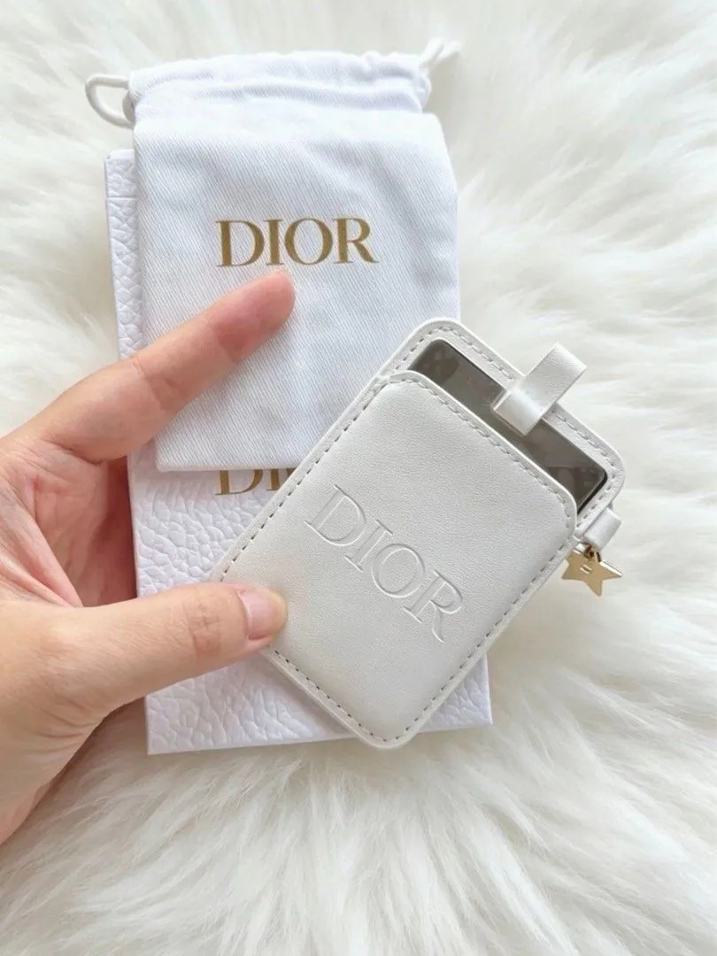 💯Dior滿額贈品白色壓印logo卡套連鏡