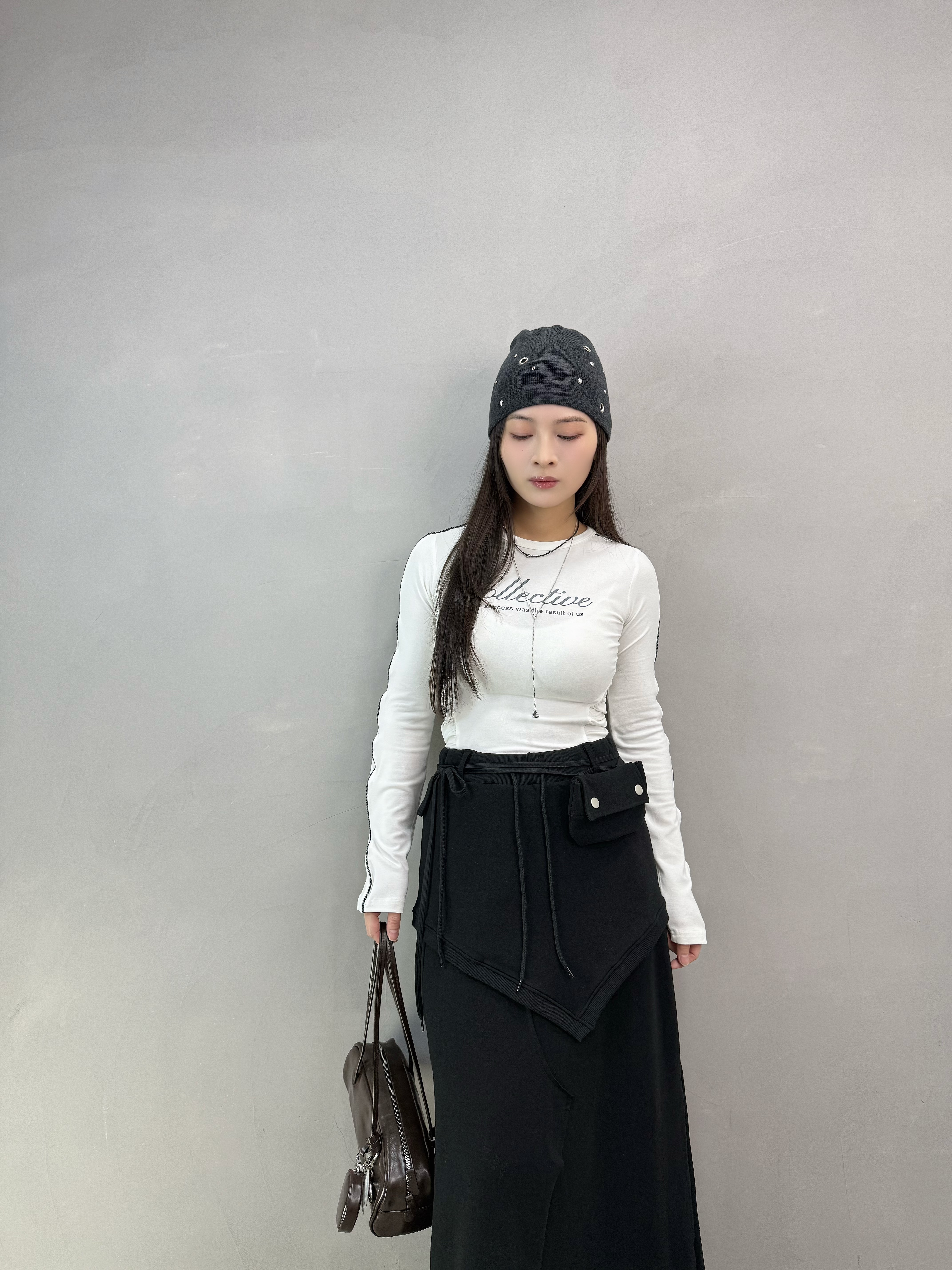 H10 連腰包設計感棉質裙