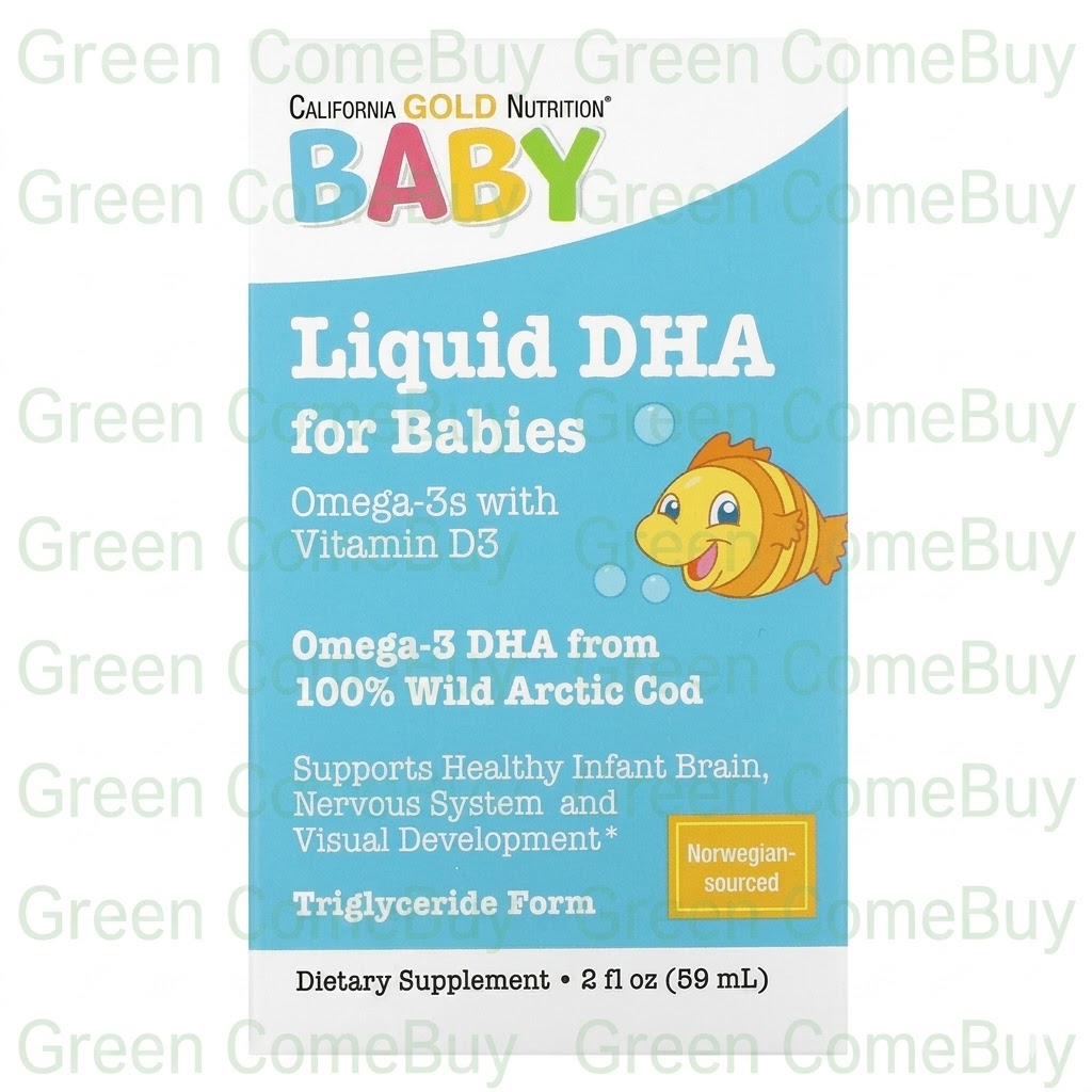 California- 維他命D3 Omega-3嬰兒液體DHA