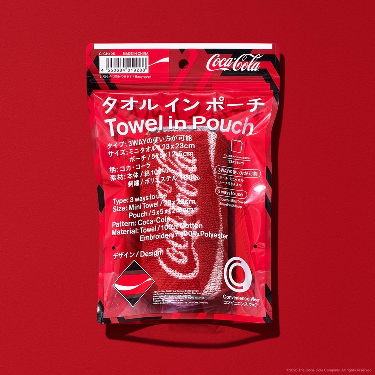 Family Mart X COCA COLA  毛巾袋 
