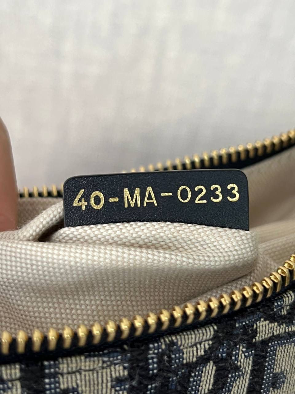 CD LOUNGE 手袋蓝色 Oblique 印花👜✨ 独家渠道货 独家腋下包老花 尺寸：26 x 15 x 5.5 厘米 这款 CD Lounge 手袋是2023夏季新品，彰显 Dior 的现代审美与高订风范。 采用蓝色 Oblique 印花面料精心制作，突显 Dior 经典图案。 经典链条与皮革搭配，交替饰以金色饰面金属和同色调珐琅链环，可折叠设计，可肩背或手提。 拉链开合搭配 CD 拉链头 可调节肩带，链条部分由金色饰面金属和与皮革同色调的珐琅 CD 链环组成，搭配皮革带 内含防尘袋