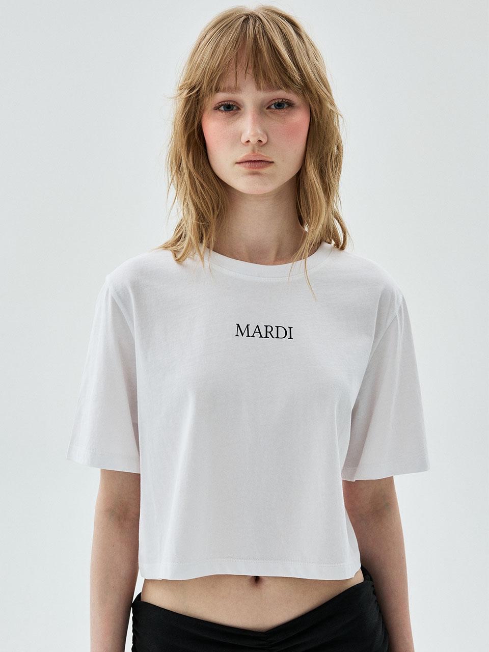 *🇰🇷韓國直送Mardi Mercredi 🇰🇷韓國專門店 🆕2026年最最新款CROPPED BASIC TSHIRT MARDI SERIF LOGO短袖T恤 折扣優惠🈹🈹*