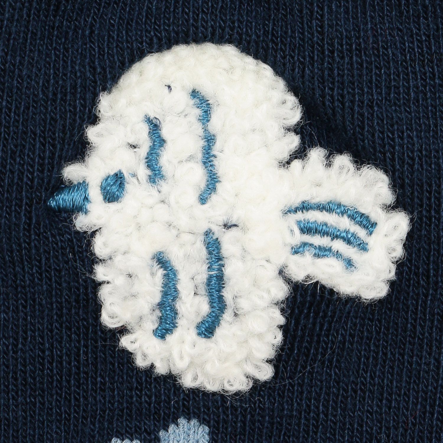 Stream - 襪子 (藍色北歐小鳥雪尼爾刺繡款)