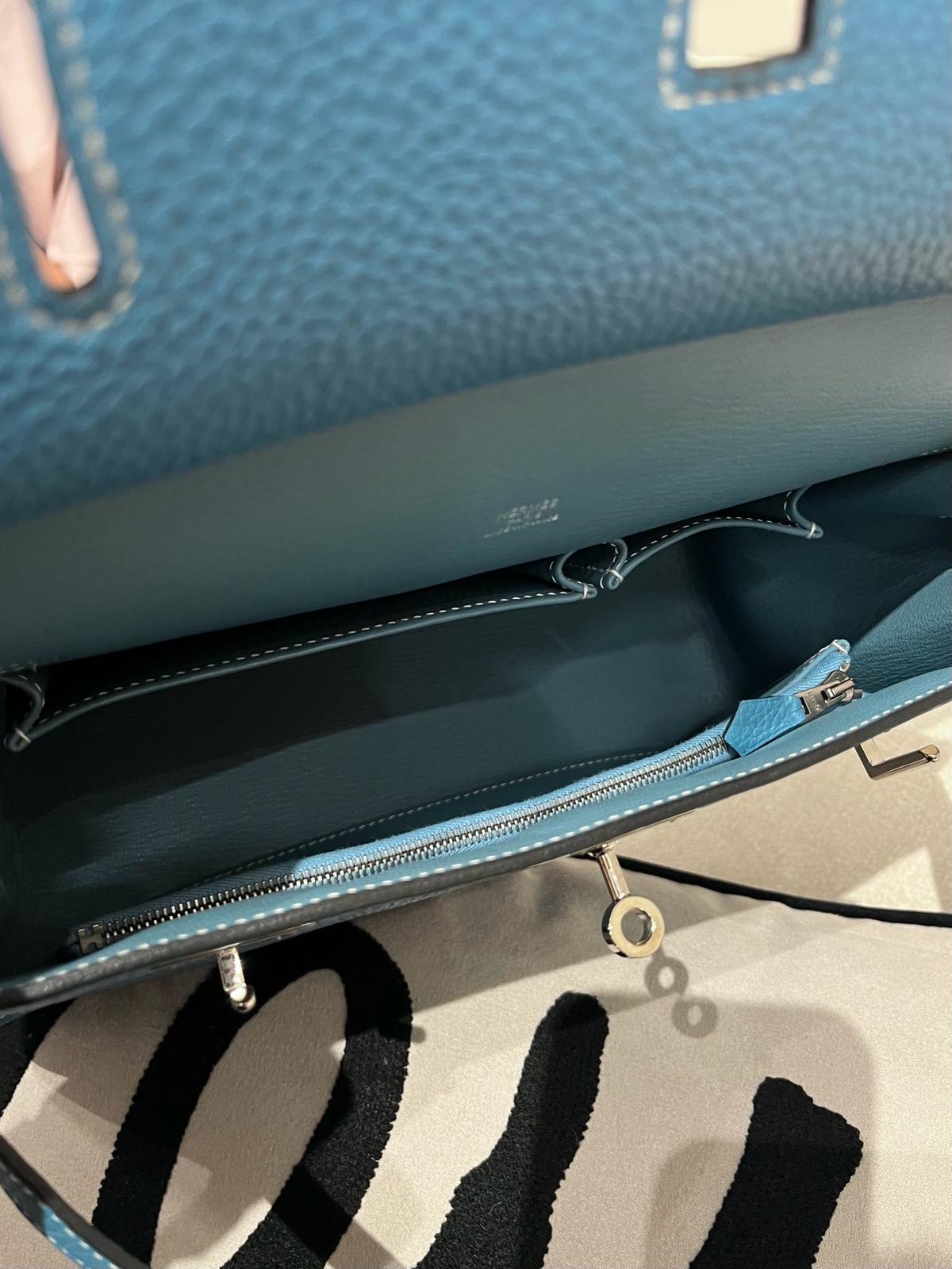 Hermes Jypsiere 28，Stamp [R] 牛仔藍銀扣 100%Authentic ,98%new ✅dust bag✅booklet ✅box 