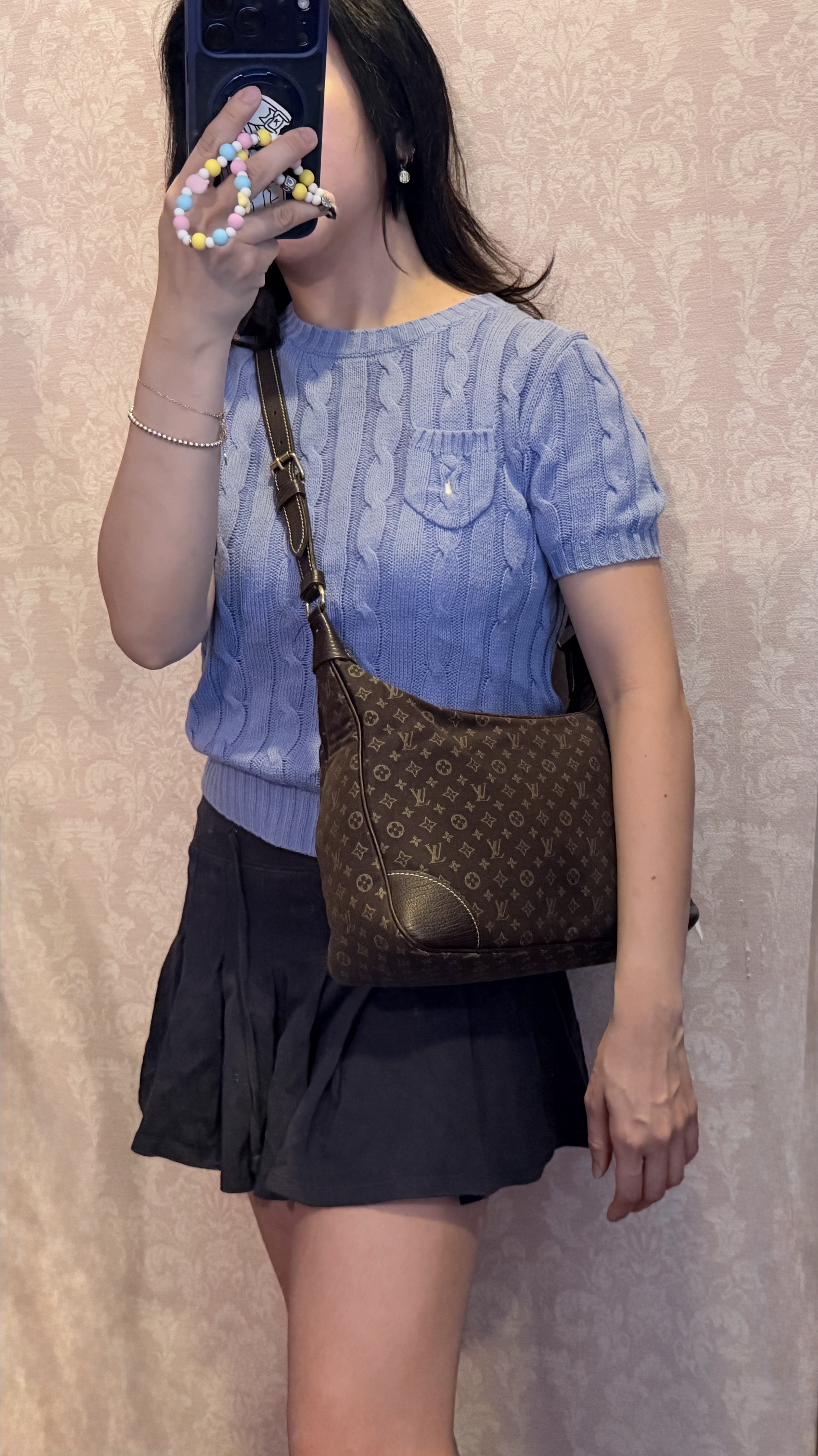 LOUIS VUITTON Monogram Mini Lin Boulogne bag