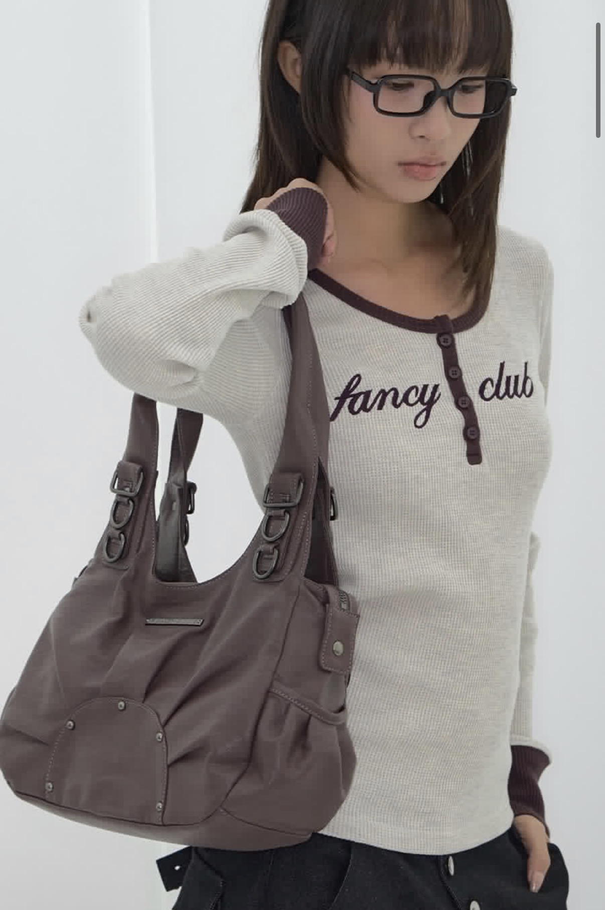 Fancyclub RANMA HOBO BAG (PLUM) F26QE983