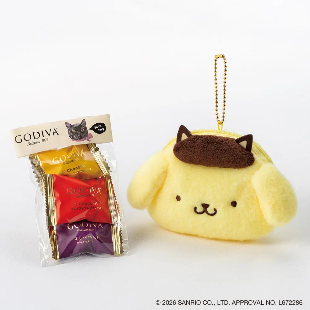 🎀【預訂】Godiva Black Cat Collection Pompompurin小包& 朱古力