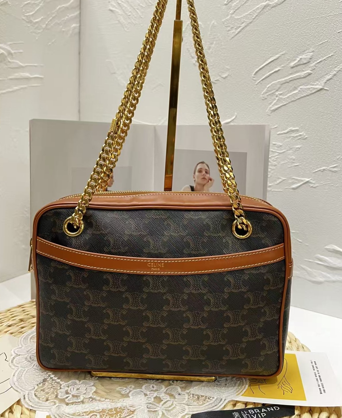 Celine Medium Patapans in Triomphe Canvas