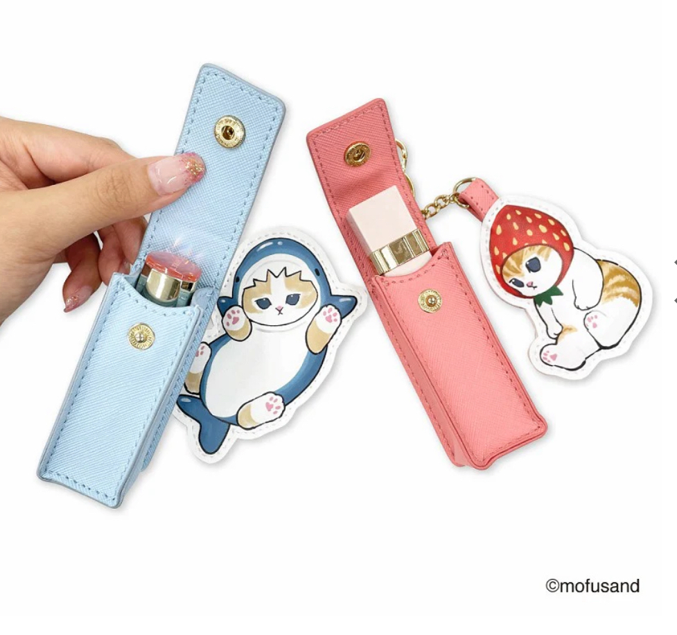 日本Mofusand 皮製唇膏套