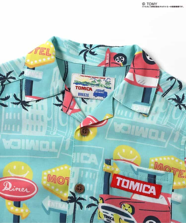 🇯🇵預訂 日本直送🇯🇵Breeze x Tomica系列兩色椰樹車車滿印夏威夷襯衫