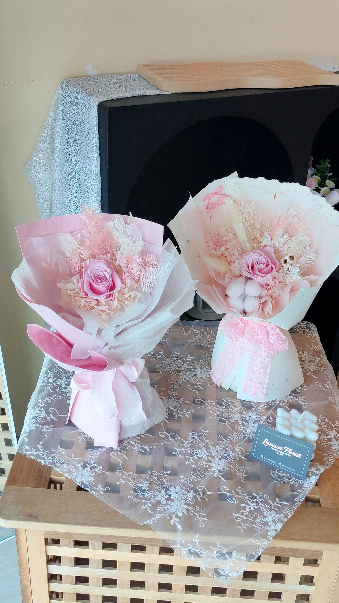 Preserved Pink Rose 
