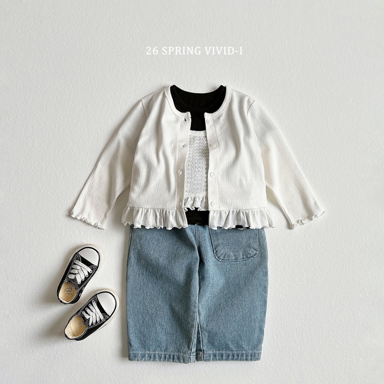 🌸預訂 韓國直送🌸🇰🇷VIVIDI四色荷葉邊針織吊帶胸衣