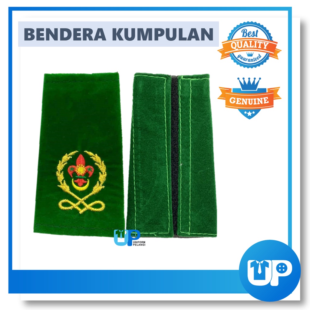 Epolet Pengakap Pemimpin Cikgu Guru Pangkat Kelana Merah Hijau Birutua Kokurikulum Sekolah Scout Teacher Badges