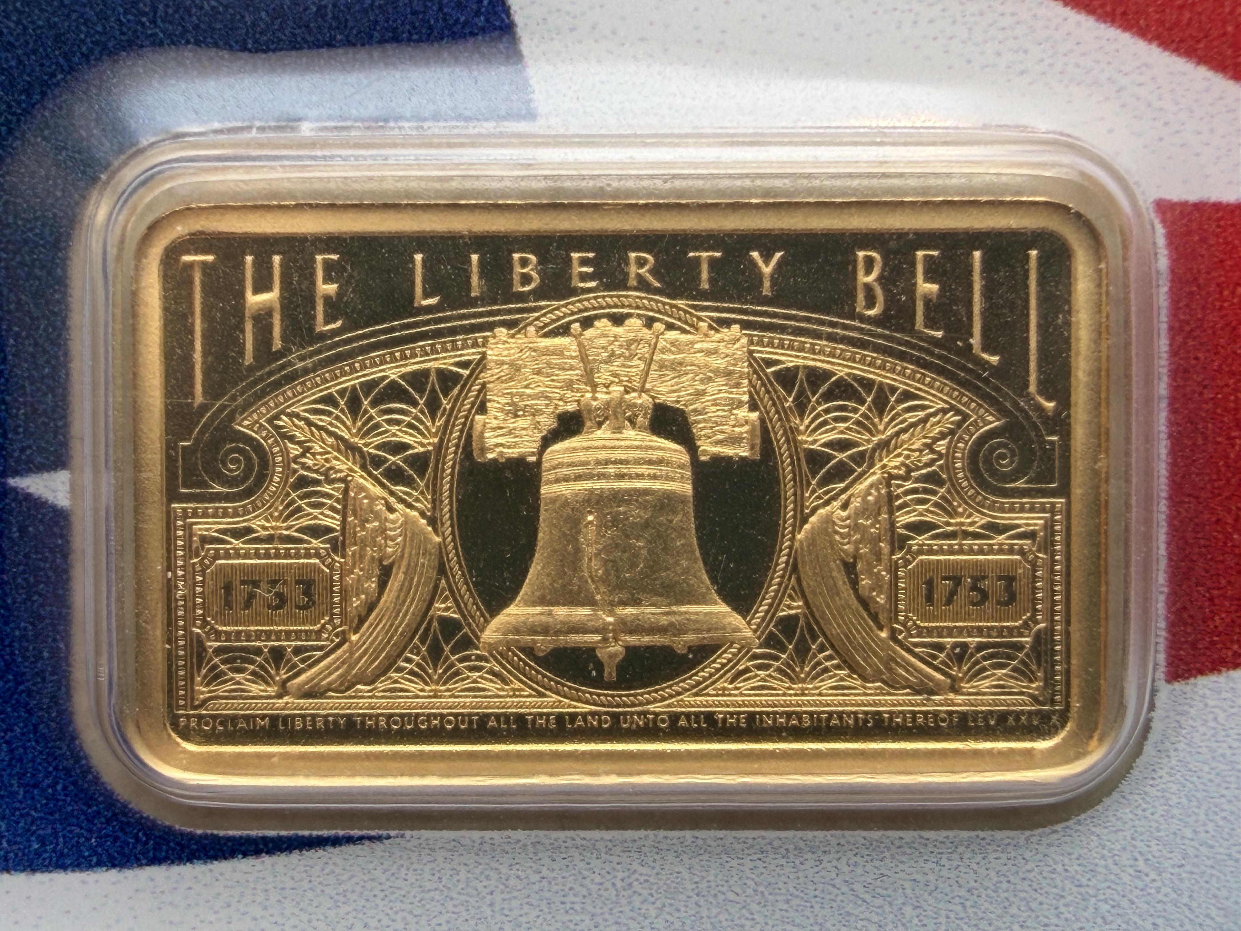 (SN2365) PAMP Liberty Bell 5g 🇨🇭Swiss Fine Gold Bar 999.9
