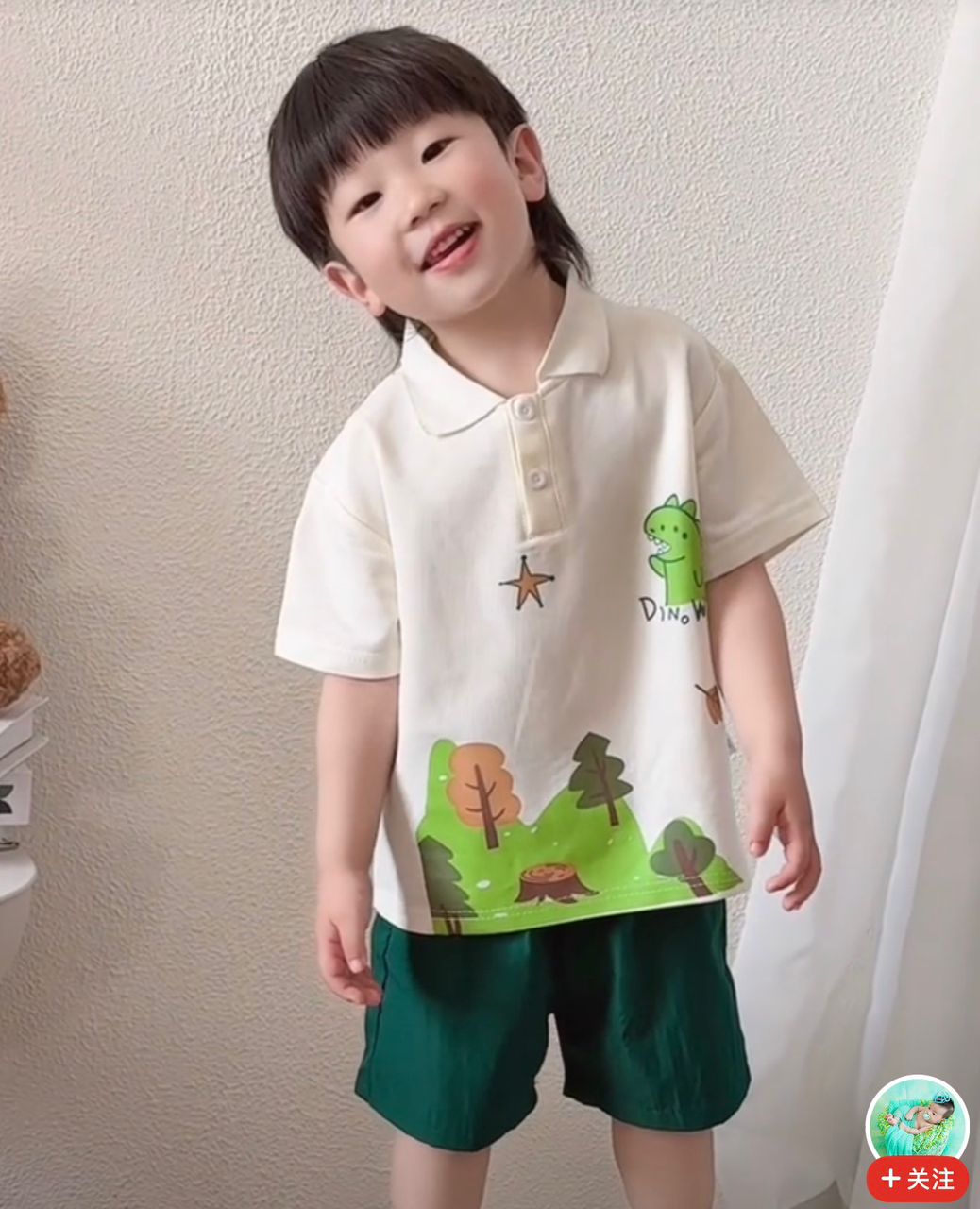 561403 | Dino World Kids' Polo Shirt and Shorts Set