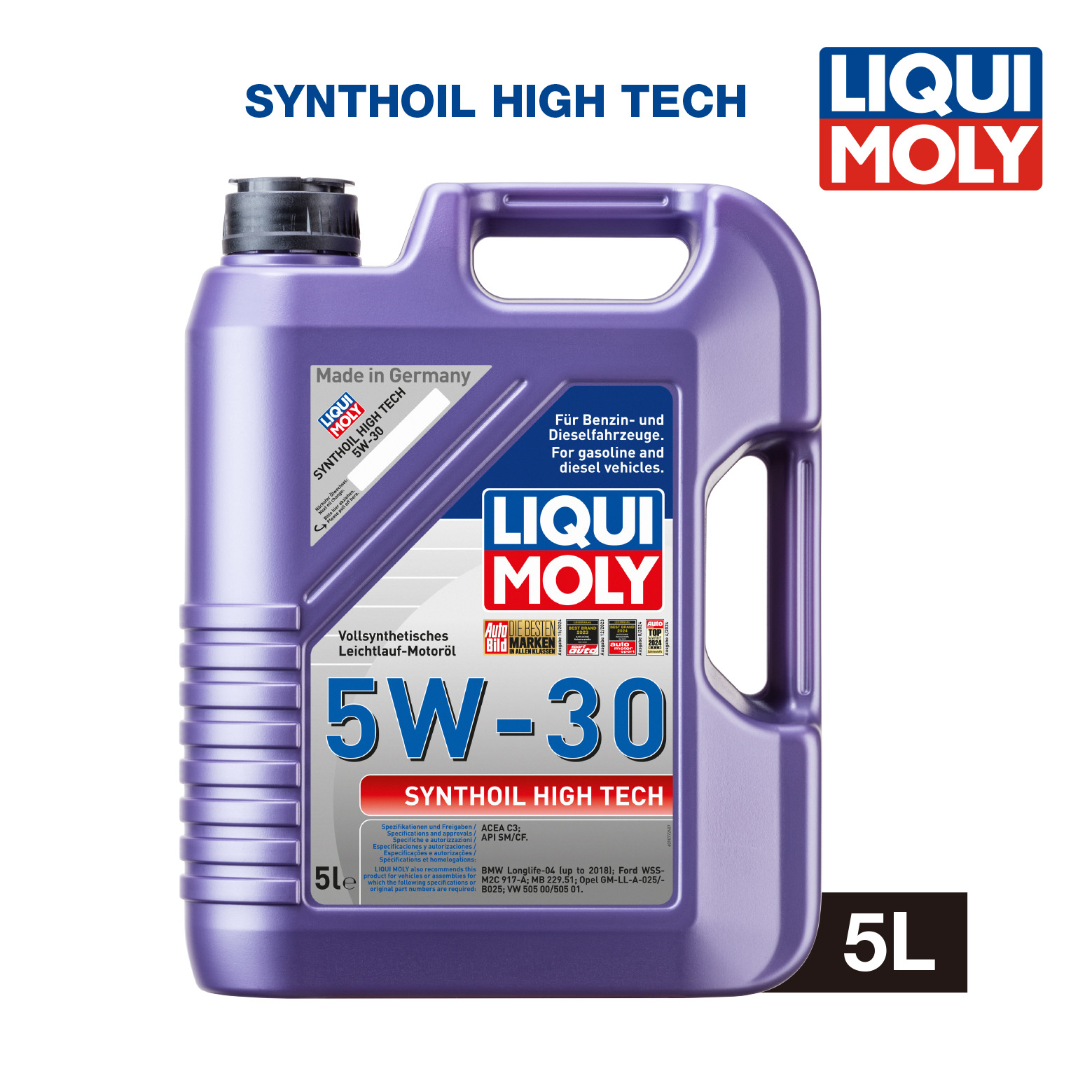 LIQUI MOLY Synthoil High Tech 5W-30 (5L) 機油/潤滑油/偈油【原裝行貨】