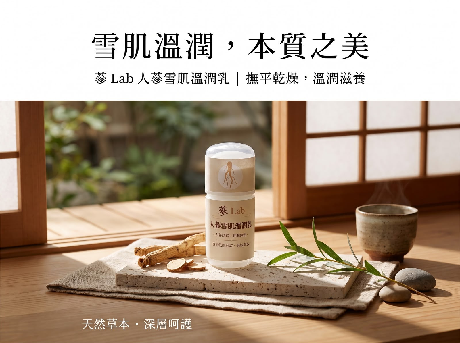 蔘 Lab 人蔘雪肌溫潤乳 撫平乾燥 溫潤滋養