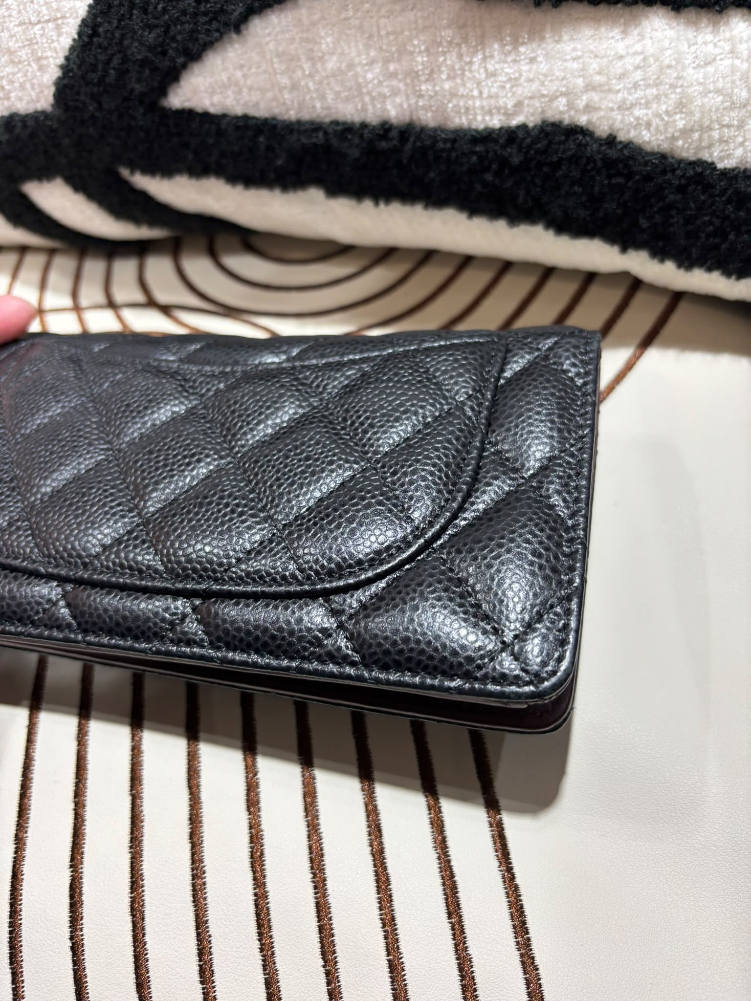 Chanel Wallet 黑色荔枝牛皮 100%Authentic, 95%New ✅25貼✅box