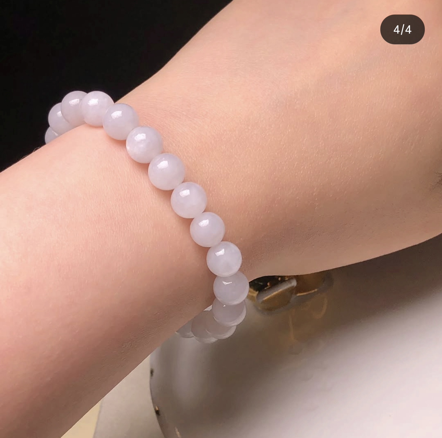 YK01164 糯種翡翠圓珠手串