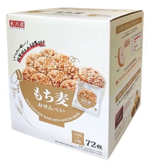 日本Costco 本週特價 天乃屋日本Costco直送 日本 天乃屋 麻糬糙米脆麥餅 低脂健康無添加 零食 超值家庭裝 1盒72件
