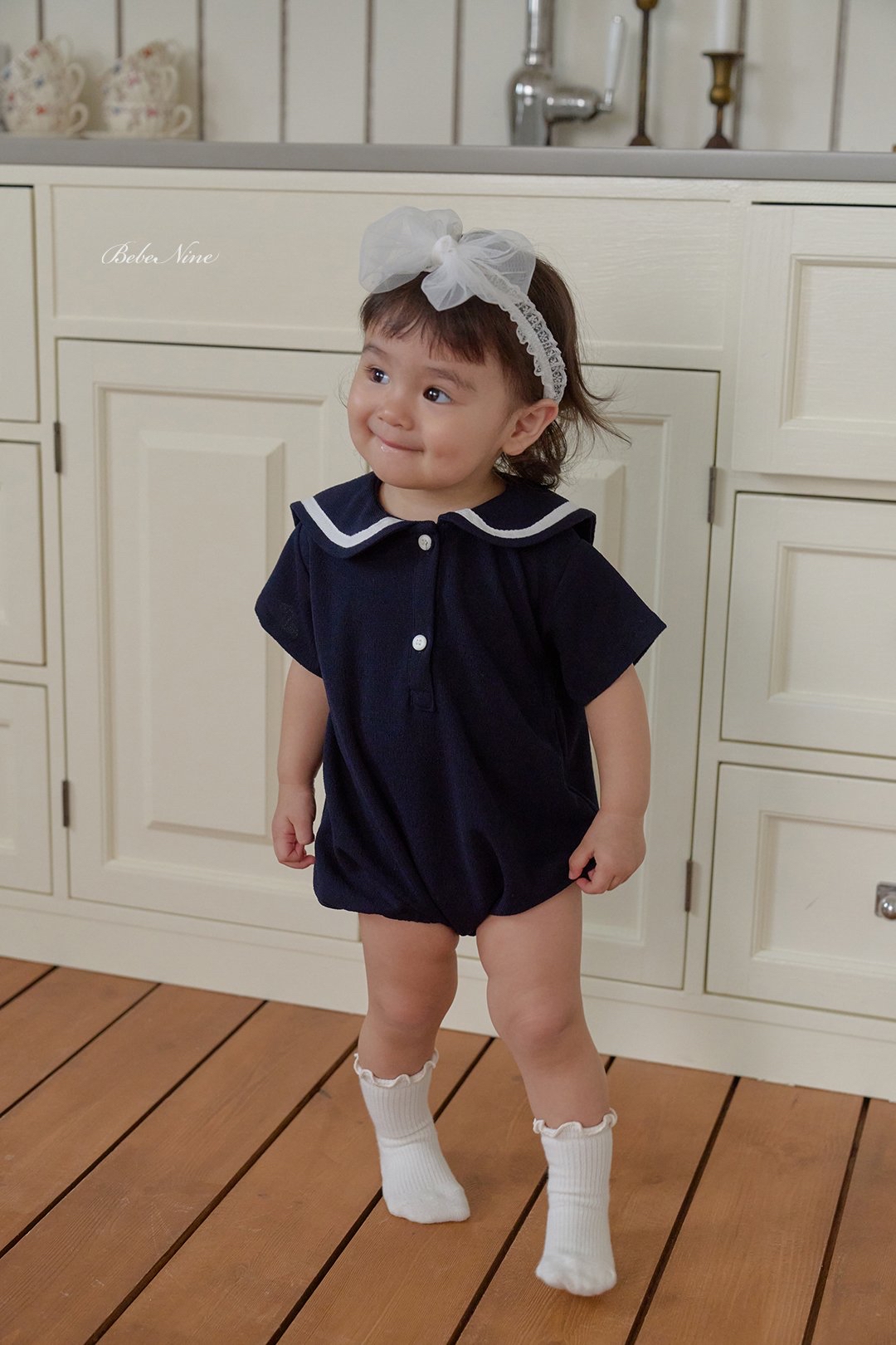 ☀️預訂 韓國直送☀️🇰🇷Bebenine兩色蕾絲波點蝴蝶結髮帶