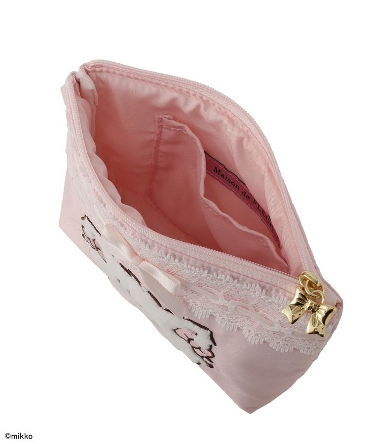 🎀【預訂】Maison de FLEUR x Lil ala mode Pouch - Latte