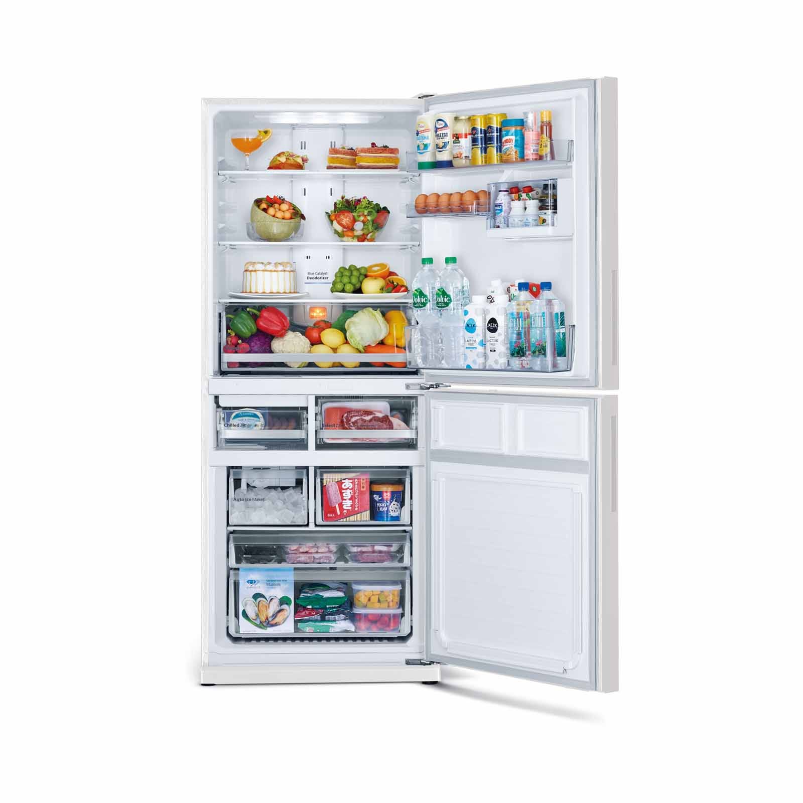 MITSUBISHI MR-HGS52EXGWHP 2 DOOR BOTTOM FREEZER ( 423L)