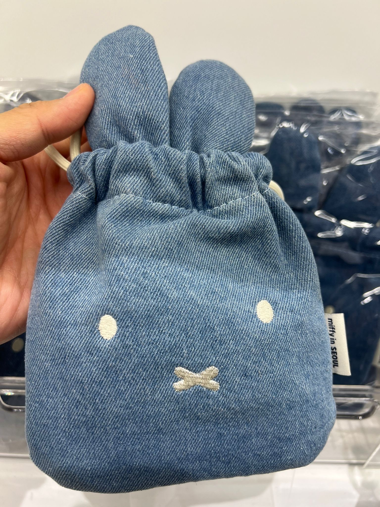 牛仔Miffy索繩袋