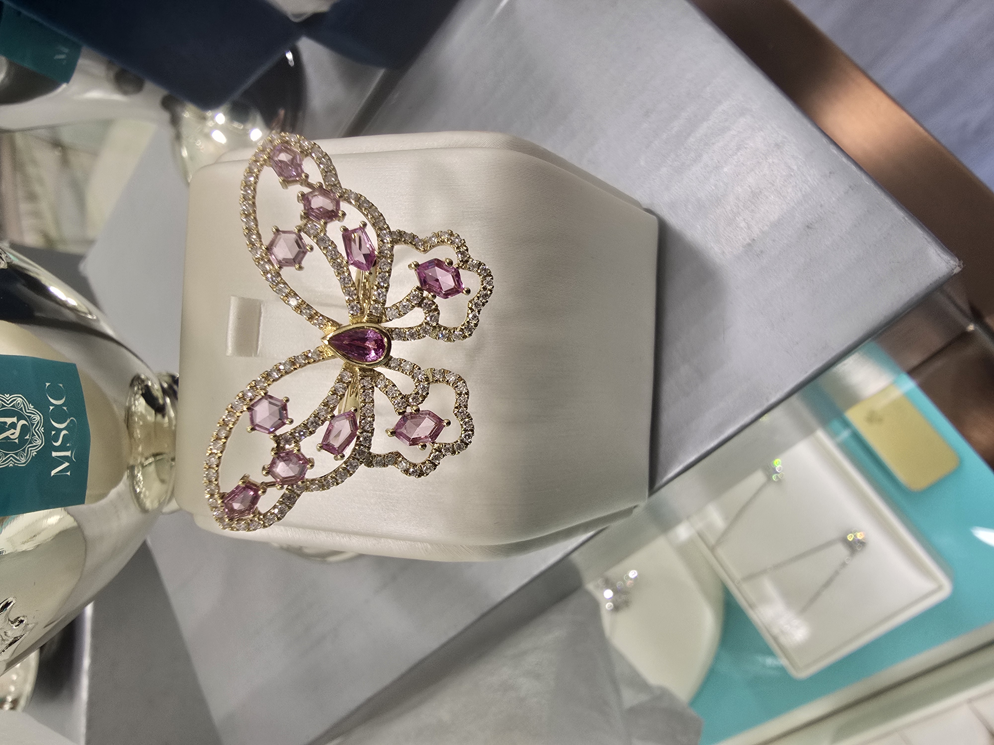 18K 粉寶鑽石戒指 S1.45 d0.72 G4.57