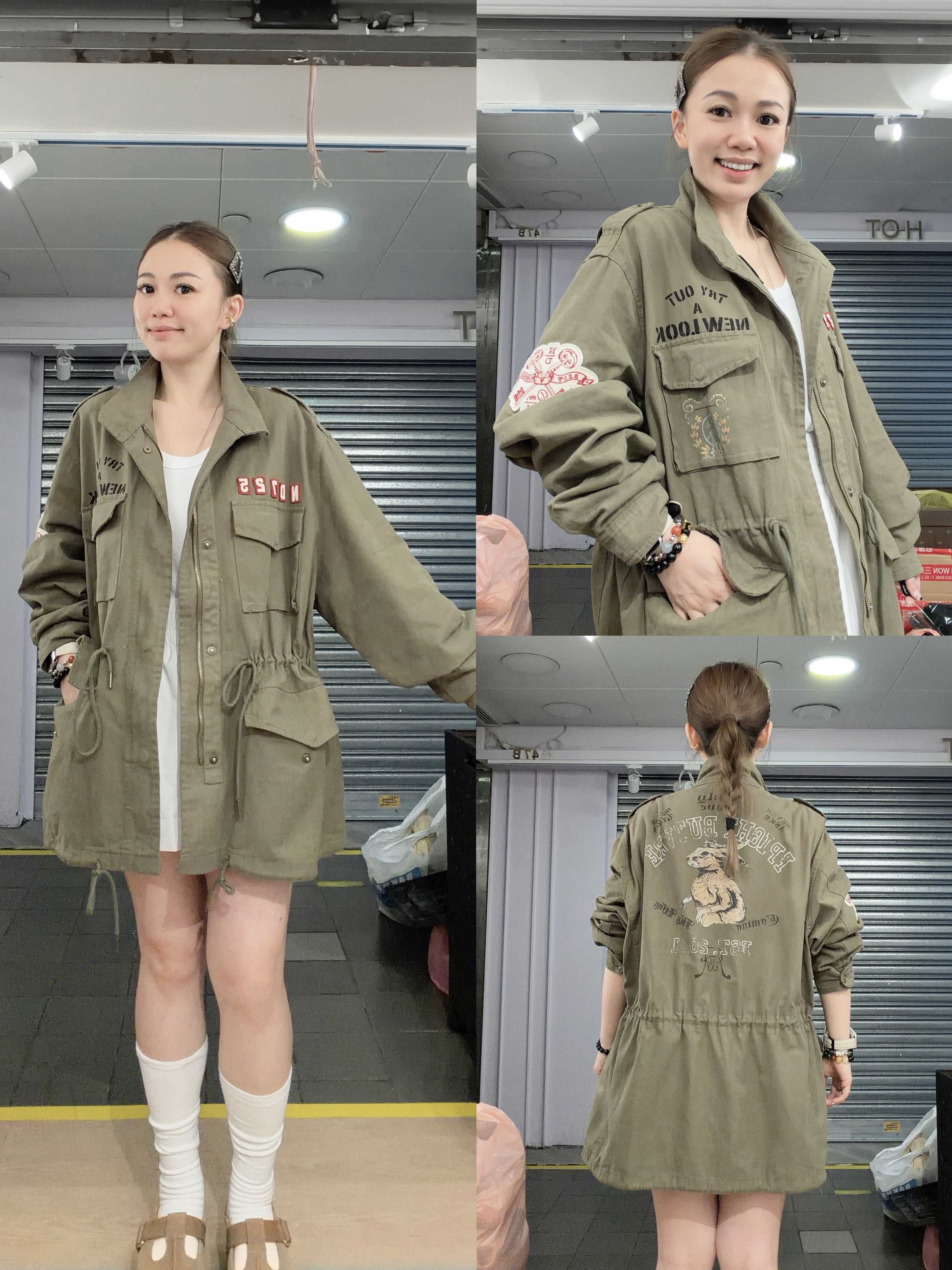 JJ23-兔兔襟章型格軍褸