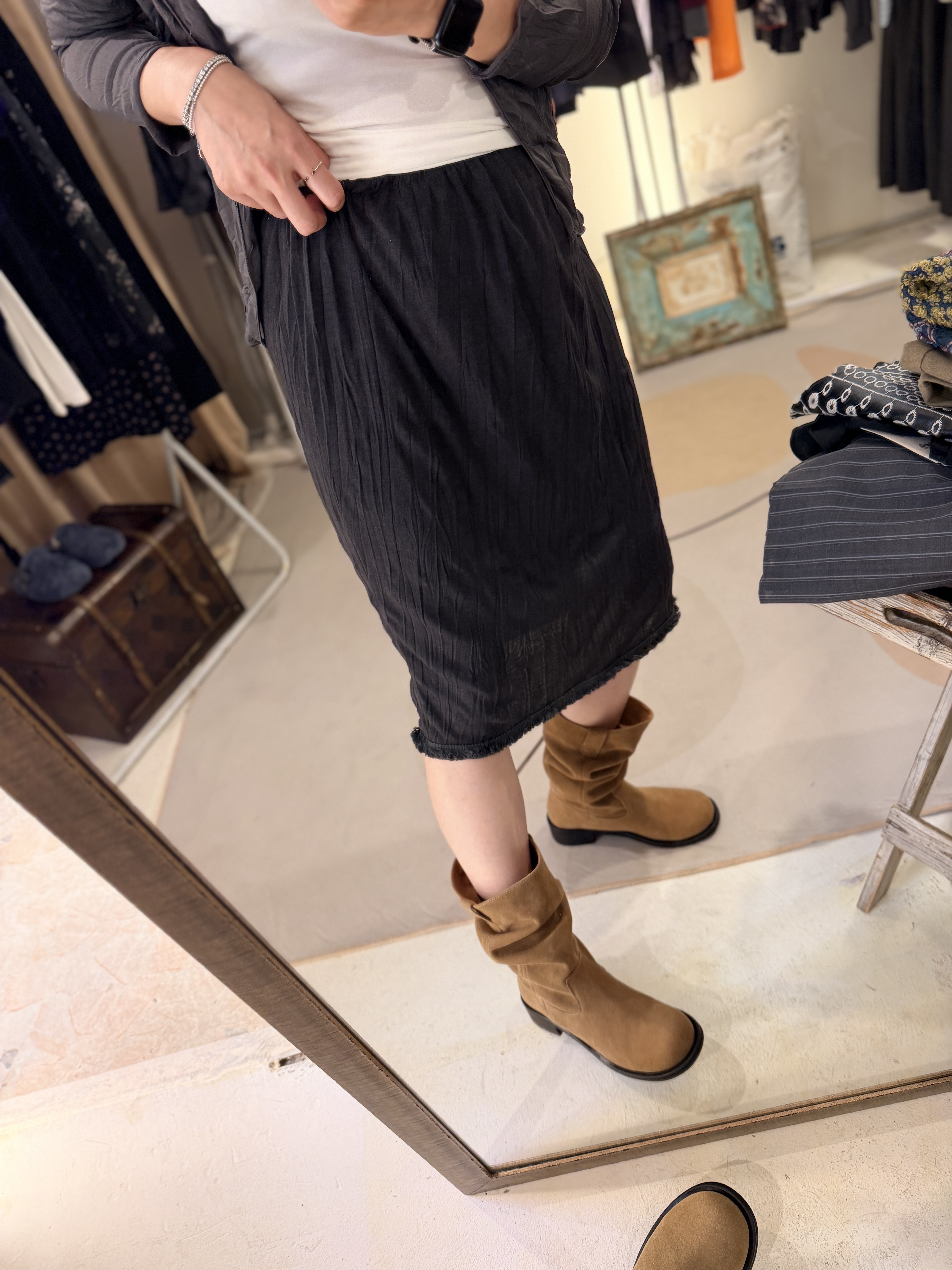 Stylish w/ fringe layer skirt