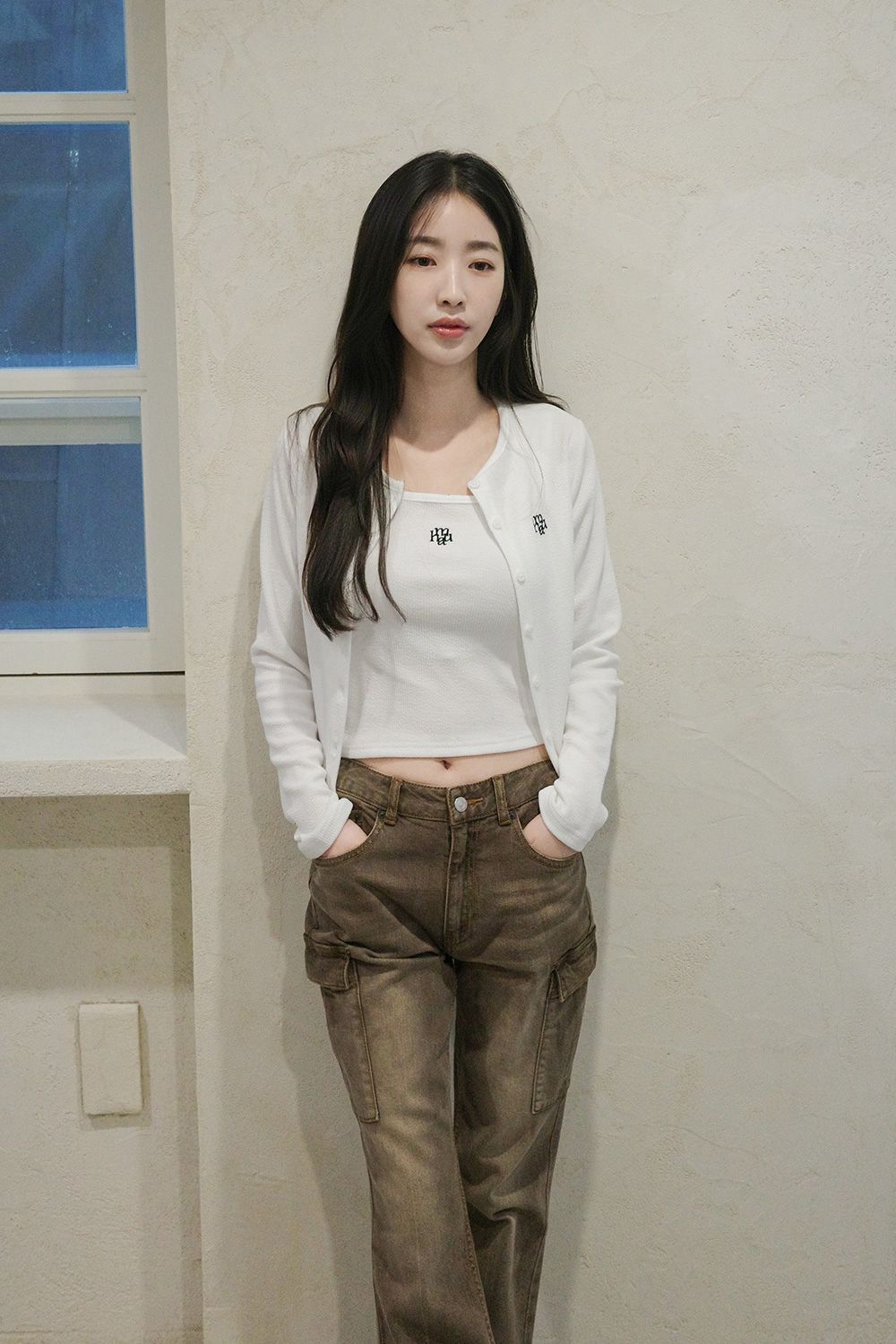 <預訂>🇰🇷MuahMuah Logo slim fit knit sleeveless