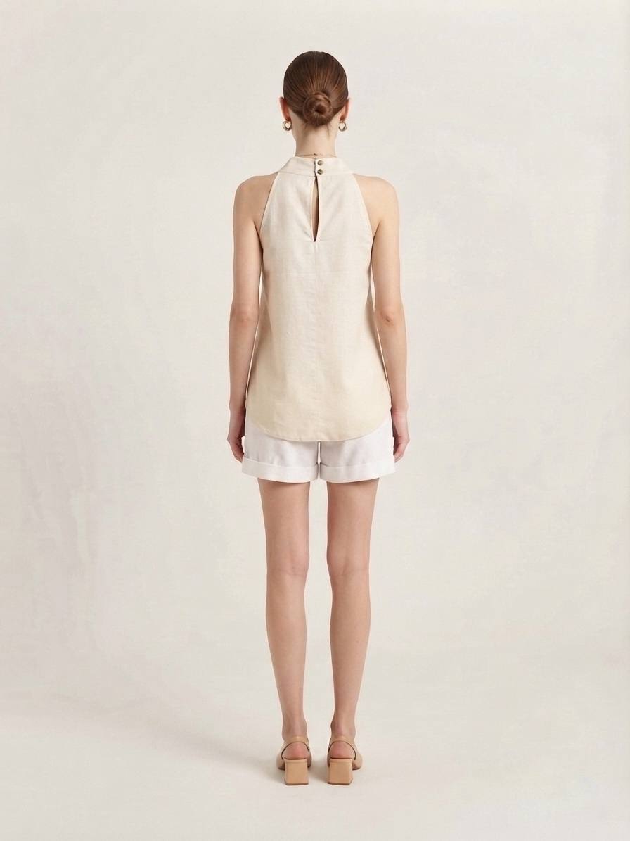 W6313A - Sleeveless Tunic