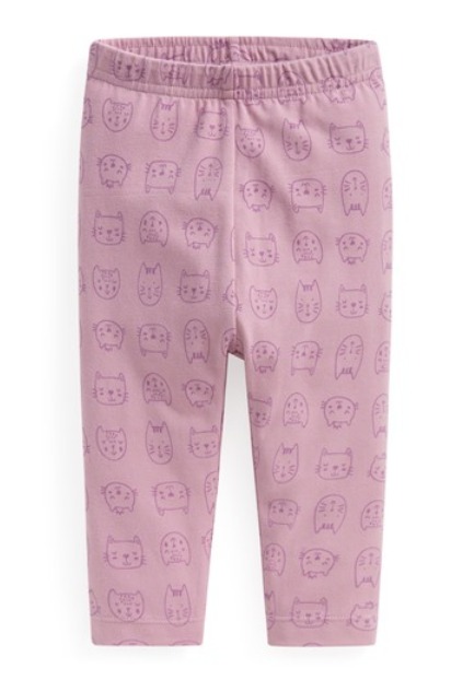 彈力印花九分內搭褲-02-Baby