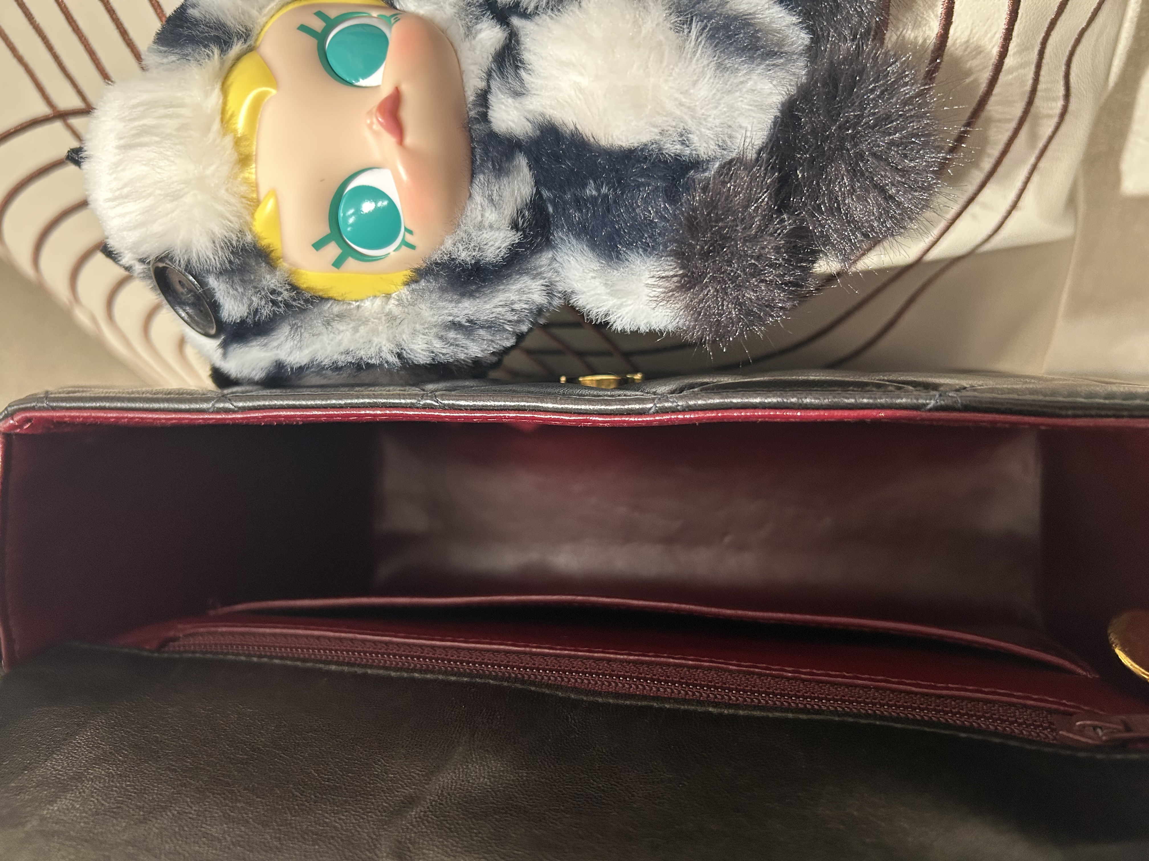 Chanel vintage so black Shoulder bag 100%Authentic ,88%new✅card