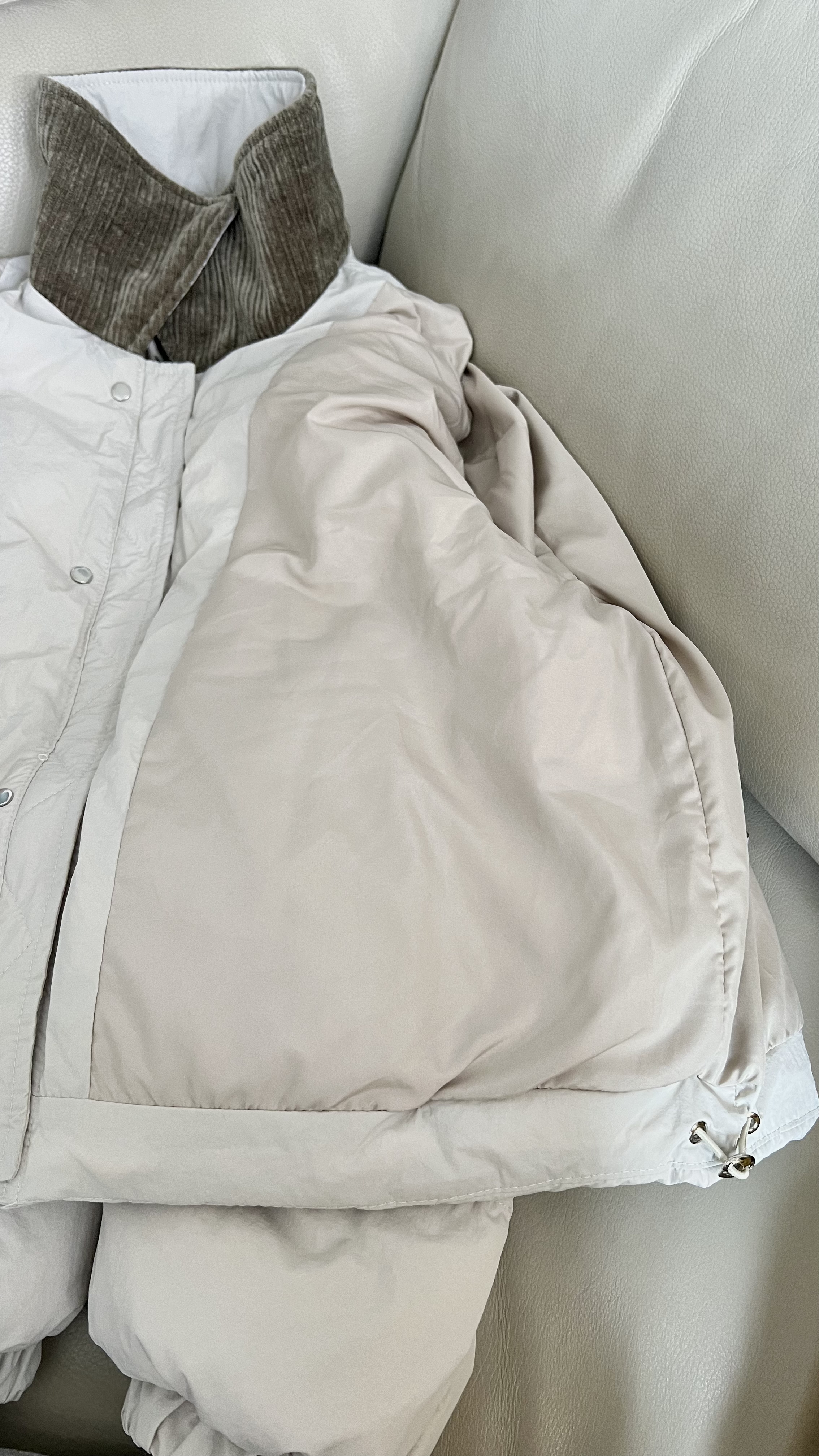 QQ雲朵燈芯絨反領外套 現貨