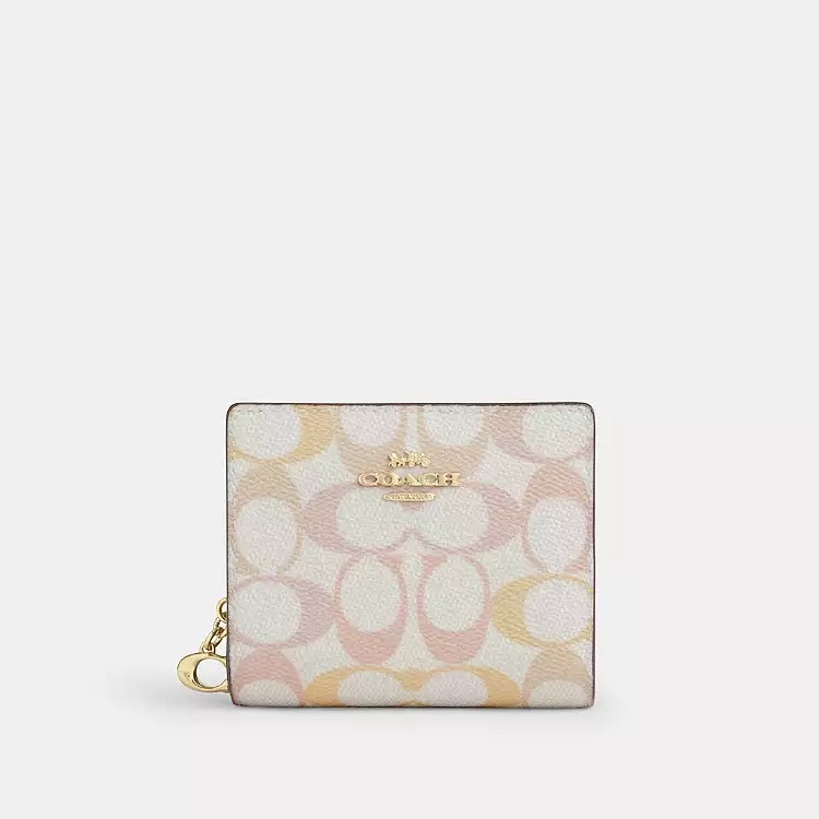 ✈️🇨🇦🇺🇸淡淡嘅彩色Signature C  pattern Coach Outlet 細銀包👛現貨🌈