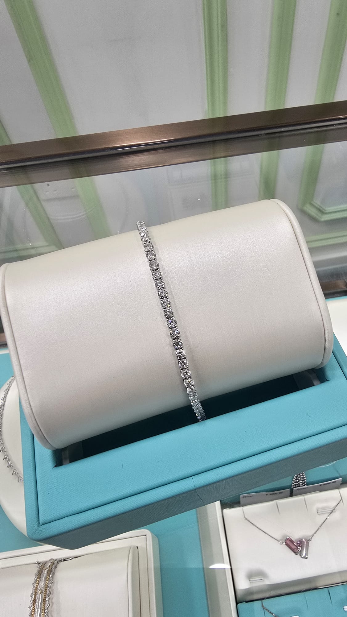 18K金培育鑽石手鏈 d6.155ct/55 G5.396g S17#