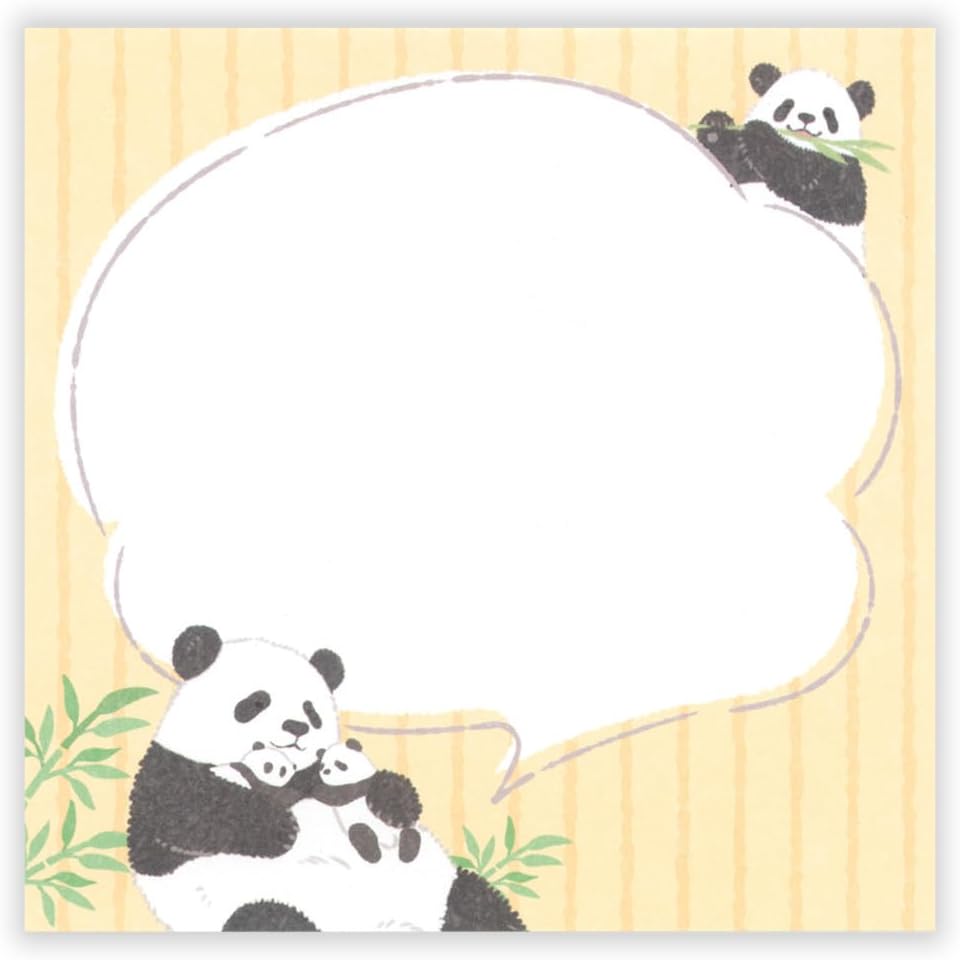 現貨｜ZOOm in Animals 熊貓 日本製 便條紙 Memo Notepad (5424409)