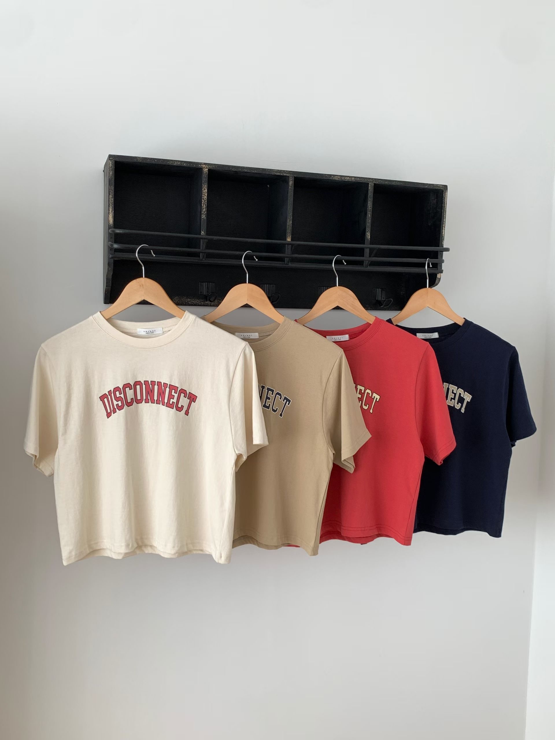 🇰🇷K5578 cotton印字短身tee