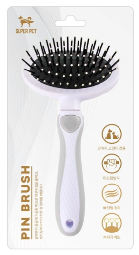 *Super Pet🇰🇷寵物護膚圓頭針梳 (Pin Brush)