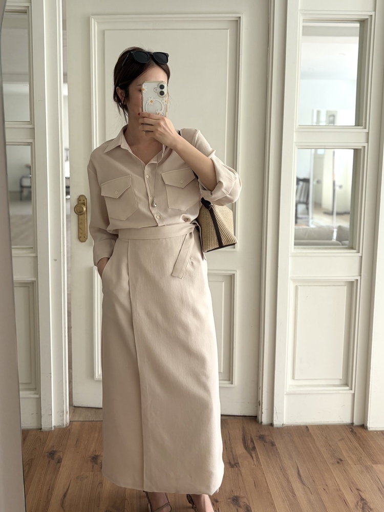 The Colette Wrap Set (Light Beige)